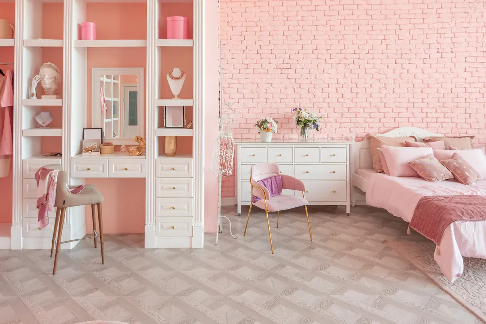 Immagine di colori rosa casa
