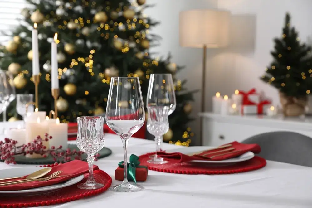 Immagine di mise en place natale